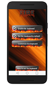 Flame Keyboard Theme پوسٹر