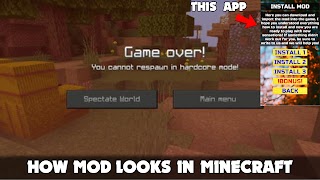 Hardcore Mod for Minecraft PE スクリーンショット 4