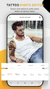 6 Schermata Tattoo On my photo: Editor 202