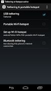 USB Tethering capture d'écran 1