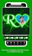 Lighting Text Photo Frames screenshot 1