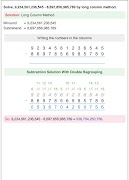 برنامه‌نما Math Long Subtraction Pro عکس از صفحه