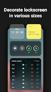 2 Schermata Lockscreen Widget - Weather