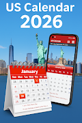 US Calendar 2025 ảnh chụp màn hình 1