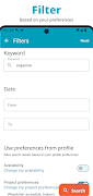 برنامه‌نما JustServe عکس از صفحه