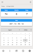 Age Calculator - Date of Birth تصوير الشاشة 2