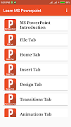 Learn MS PowerPoint تصوير الشاشة 1