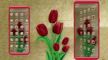 Red Tulips Theme screenshot 1