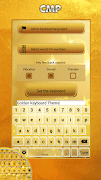 Emas Keyboard Tema screenshot 2