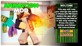 پوستر Player Animation Mod for MCPE