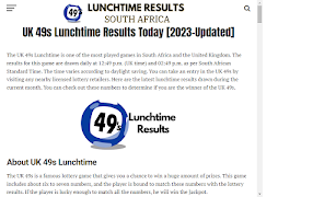 Lunchtime Results screenshot 6