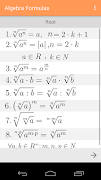 Fórmulas de álgebra captura de pantalla 2