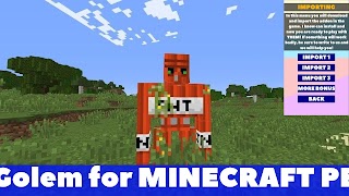 Golem Mod for Minecraft PE ポスター
