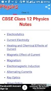 Class 12 Physics Notes Plakat