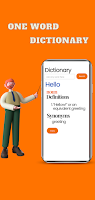 One word Dictionary -(English) الملصق