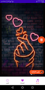 خلفيات قلب بأصابع اليد screenshot 1