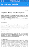 برنامه‌نما Improve Brain Capacity عکس از صفحه