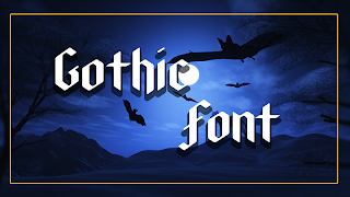 Gothic Free Font Style poster