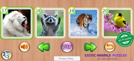 Exotic Animals Puzzles Toddler screenshot 2