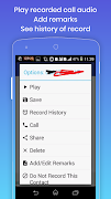 1 Schermata Call Recorder for Android