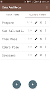 SetsAndReps - Custom Timer For Workout, Yoga etc syot layar 2