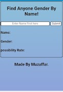GenderFinder screenshot 1