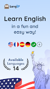 English for beginners - LangUp پوسٹر