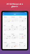 Birthday calendar screenshot 4
