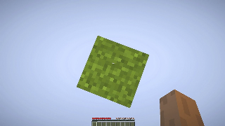 One Block Survival Minecraft 포스터