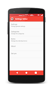 Settings Editor скриншот 1