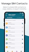 برنامه‌نما SIM Contacts عکس از صفحه