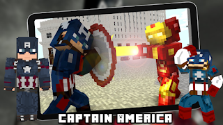 Mod Capitán Superhéroes MCPE captura de pantalla 1