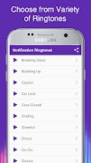 Notification Ringtones captura de pantalla 1