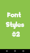 Font Styles #2 โปสเตอร์