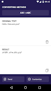 Text converter (текст символам اسکرین شاٹ 2