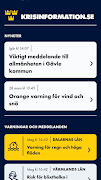 برنامه‌نما Krisinformation.se عکس از صفحه