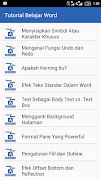 Tutorial Belajar Word capture d'écran 4