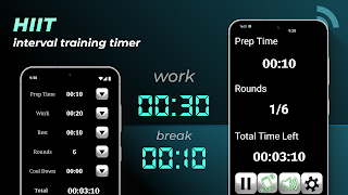 HIIT interval training timer plakat