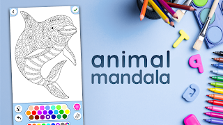 4 Schermata Colorare animali Mandala