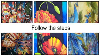 برنامه‌نما Silk Paint Drawing Tutorial عکس از صفحه