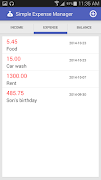 Simple Expense Manager Ekran Görüntüsü 1