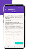 Resume Maker اسکرین شاٹ 4