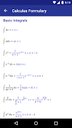 Calculus Formulary اسکرین شاٹ 5