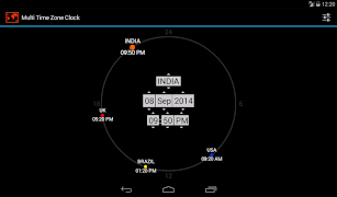 Multi Time Zone Clock स्क्रीनशॉट 7