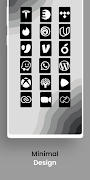 برنامه‌نما Vertical Black - Icon Pack عکس از صفحه