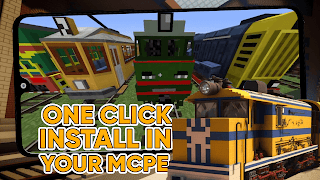 Train mod for Minecraft PE تصوير الشاشة 6
