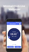 Minimal Clock Live Wallpapers 스크린샷 2