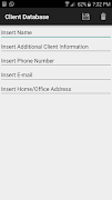 Client Database Screenshot 1