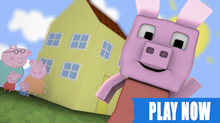 Peppa Pig Minecraft Mod Game स्क्रीनशॉट 1