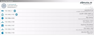 برنامه‌نما devolo NetScanner عکس از صفحه